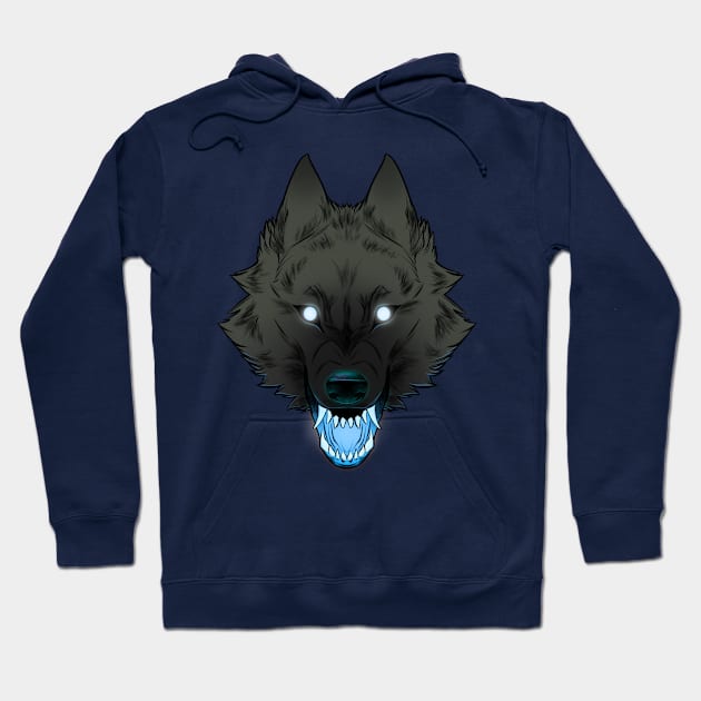 Blue Wolf Hoodie by RioBurton